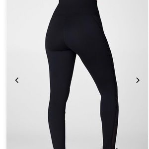 Fabletics black high waisted statement leggings